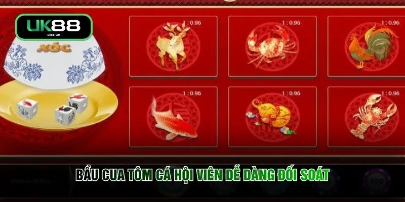 Bầu Cua Tôm Cá UK88 - Nhận Thưởng X6 Giá Trị Cực Đỉnh 2 Bầu cua tôm cá hội viên dễ dàng đối soát