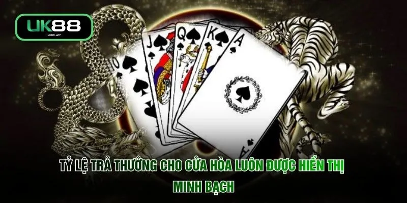 Kinh Nghiệm Chơi Rồng Hổ - 6 Mẹo Bách Phát Bách Trúng 3 Tỷ lệ trả thưởng cho cửa hòa luôn được hiển thị minh bạch